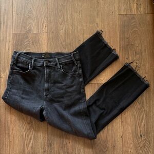 MOTHER Denim The Hustler Ankle Fray Jeans